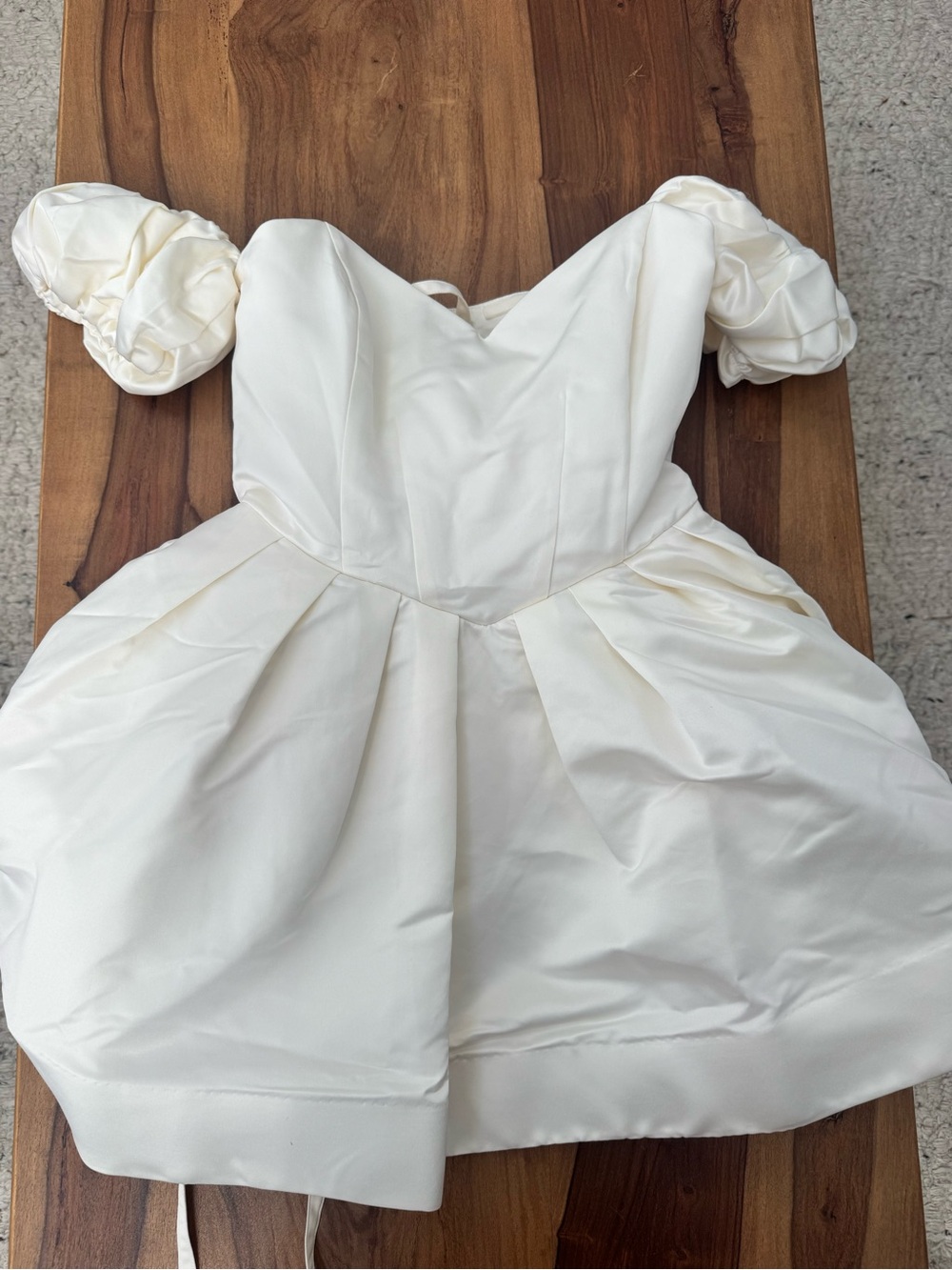 BHLDN Off-the-Shoulder Fit & Flare Mini Dress